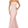 Sherri Hill - 53751 Strapless Applique Trumpet Dress 1 Sherri Hill - 53751 Strapless Applique Trumpet Dress