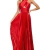 Sherri Hill - 53762 Halter Satin A-Line Evening Dress 1 Sherri Hill - 53762 Halter Satin A-Line Evening Dress