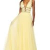 Sherri Hill - 53806 V-Neck Tulle A-Line Dress 1 Sherri Hill - 53806 V-Neck Tulle A-Line Dress