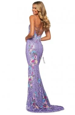 Sherri Hill - 53816 Fully Beaded Scoop Sheath Dress
