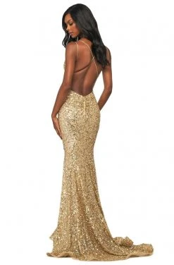 Sherri Hill - 53817 V-Neck Fully Beaded Fitted Dress