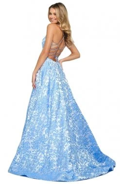 Sherri Hill - 53881 V-Neck Long A-Line Dress