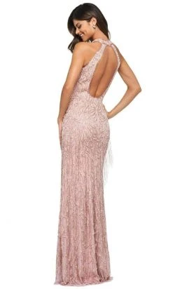 Sherri Hill - 53882 High Neckline Beaded Dress