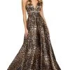 Sherri Hill - 53887 V-Neck Sexy Back A-Line Dress