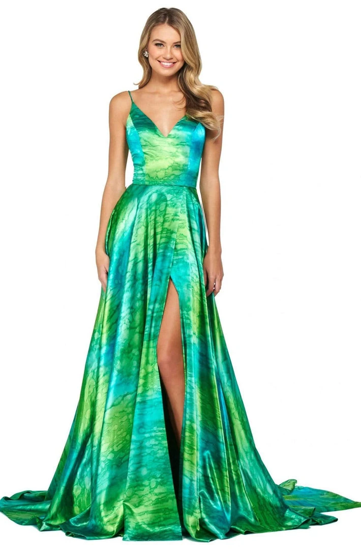 Sherri Hill - 53889 Sweetheart Satin A-Line Dress 3 Sherri Hill - 53889 Sweetheart Satin A-Line Dress