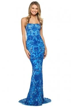 Sherri Hill - 53903 Fitted Sequins Sheath Dress