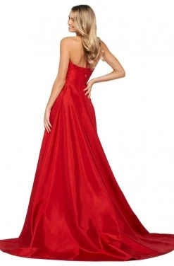 Sherri Hill - 53904 Plunging Bodice A-Line Taffeta Dress