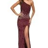 Sherri Hill - 53913 Single Shoulder Beaded Sheath Dress