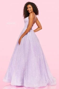 Sherri Hill - 54153 Plunging V Neck Ballgown 9 Sherri Hill - 54153 Plunging V Neck Ballgown
