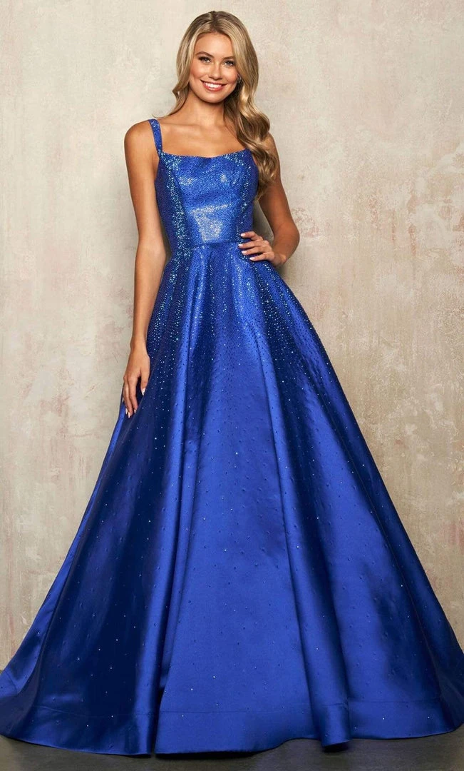 Sherri Hill - 54154 Sleeveless Rhinestone-Strewn Ballgown 3 Sherri Hill - 54154 Sleeveless Rhinestone-Strewn Ballgown
