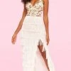 Sherri Hill - 54251 Fringe Sheath Dress With Slit 2 Sherri Hill - 54251 Fringe Sheath Dress With Slit
