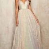 Sherri Hill - 54261 Sequined Deep V Neck Ballgown 2 Sherri Hill - 54261 Sequined Deep V Neck Ballgown