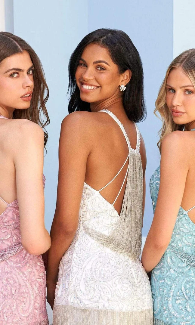 Sherri Hill - 54413 Halter Sheath Cocktail Dress 4 Sherri Hill - 54413 Halter Sheath Cocktail Dress