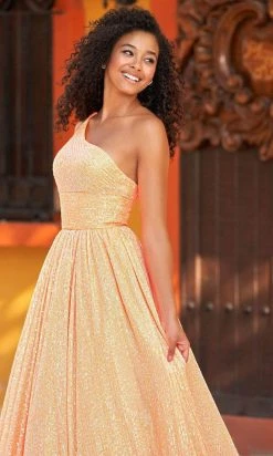 Sherri Hill - 54847 One Shoulder Sequin Gown