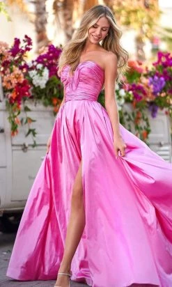 Sherri Hill - 54877 Ruched Sweetheart A-Line Gown