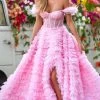 Sherri Hill - 54906 Off Shoulder Tiered Ballgown 2 Sherri Hill - 54906 Off Shoulder Tiered Ballgown