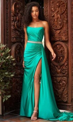 Sherri Hill - 54928 Strapless Drape Cascade Gown