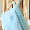 Sherri Hill - 54937 Lace Detailed Tulle Gown 2 Sherri Hill - 54937 Lace Detailed Tulle Gown