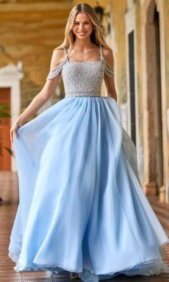 Sherri Hill - 54976 Draped Off Shoulder Ballgown