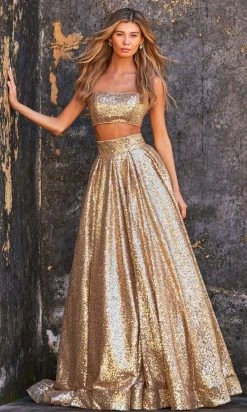 Sherri Hill - 55003 Two Piece Sequined Volume Dress 7 Sherri Hill - 55003 Two Piece Sequined Volume Dress