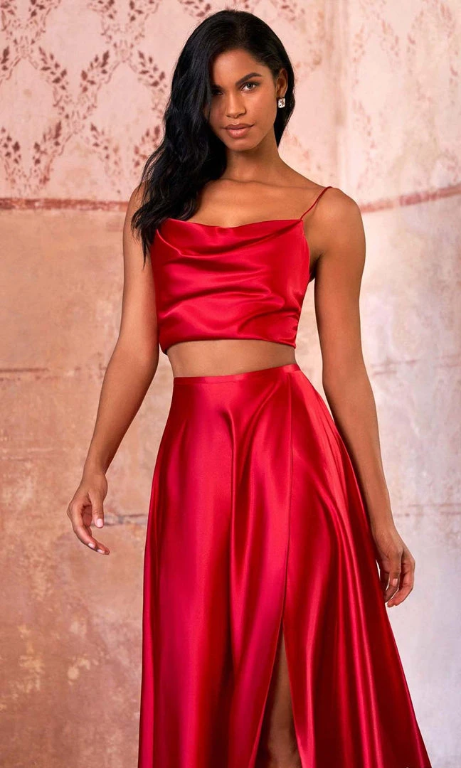 Sherri Hill - 55018 Cowl Neck Two Piece Gown 5 Sherri Hill - 55018 Cowl Neck Two Piece Gown