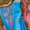 Sherri Hill - 55069 Beaded Cold Shoulder Gown With Slit