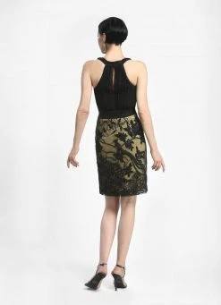 Sue Wong - Keyhole Lace Dress N4117