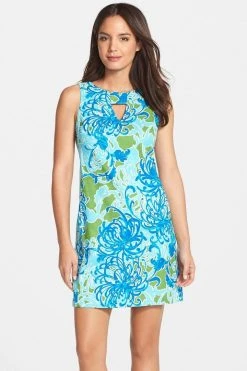 Short Dresses Taylor - 5395M Keyhole Floral Sheath Dress 7 Short Dresses Taylor - 5395M Keyhole Floral Sheath Dress