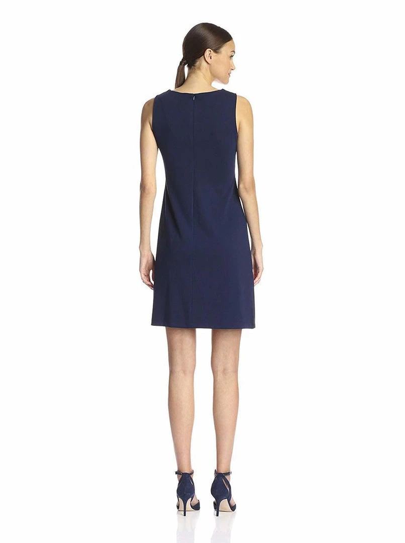 Short Dresses Taylor 5489M Sleeveless Keyhole Neckline Ponte Dress - 1 Pc Navy In Size 14 Available 4 Short Dresses Taylor 5489M Sleeveless Keyhole Neckline Ponte Dress - 1 Pc Navy In Size 14 Available